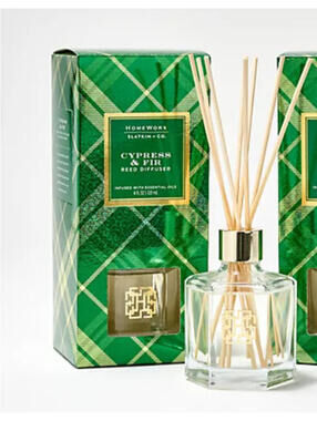 HomeWorx by Slatkin & Co."Cypress & Fir" Reed Diffuser New 4floz